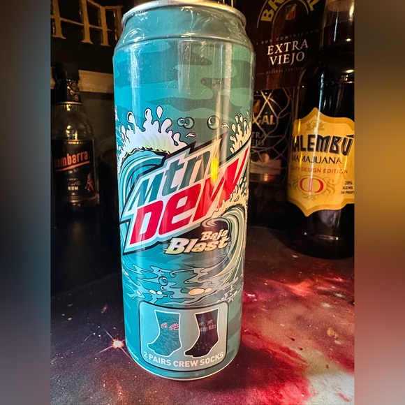 Mountain Dew Other - Mountain Dew Baja Blast® Crew Socks Can 2-Pack